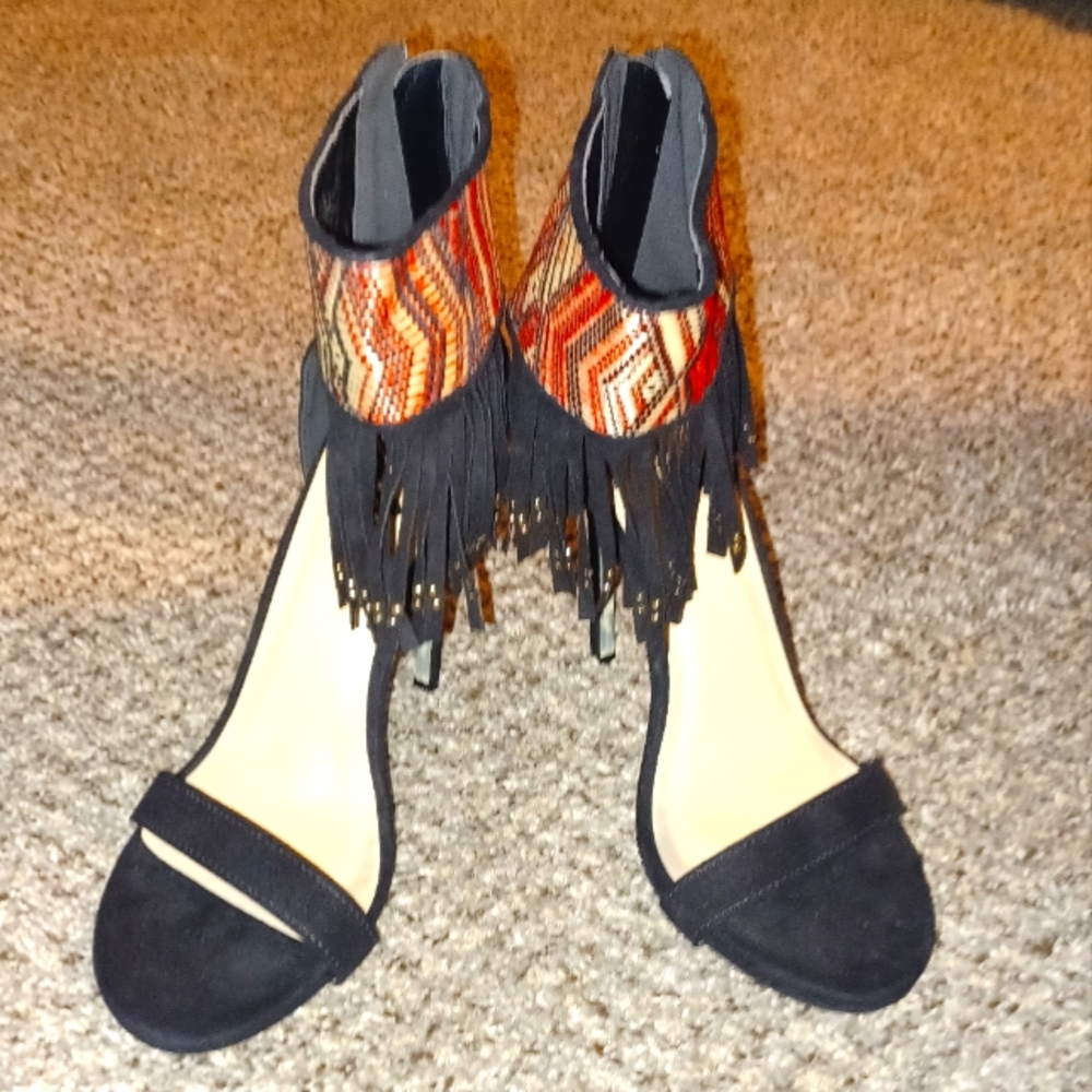 Fringe heels